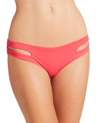 L*Space | Red Estella Bikini Bottom | Lyst