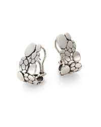 John Hardy | Metallic Kali Sterling Silver J-hoop Earrings | Lyst