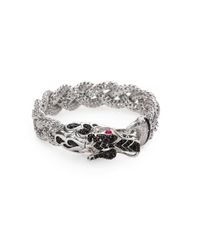 John Hardy | Metallic Naga Black Sapphire & Sterling Silver Dragon Braided Bracelet | Lyst