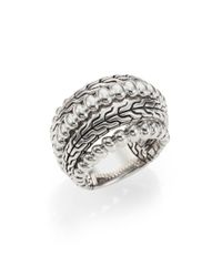 John Hardy | Metallic Bedeg Sterling Silver Dome Ring | Lyst