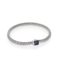 John Hardy | Metallic Classic Chain Sapphire & Sterling Silver Extra-small Bracelet | Lyst