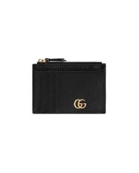 Gucci Black GG Marmont Card Case