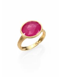 Marco Bicego | Siviglia Pink Sapphire & 18k Yellow Gold Cocktail Ring | Lyst