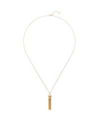 Shanghai Tang - Metallic Jade Inspired Tassel Long Pendant Necklace - Lyst