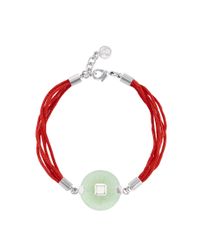 Shanghai Tang - Red Coin Bracelet - Lyst