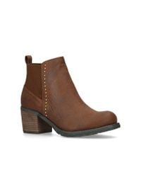 Moda In Pelle Brown Angela Tan Heeled Ankle Boots Moda