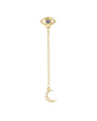 Ileana Makri | Metallic Gold Multi Eye & Moon Earring | Lyst