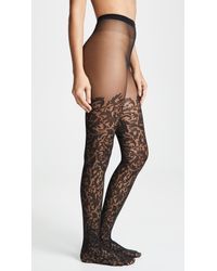 Wolford Black Daphne Tights
