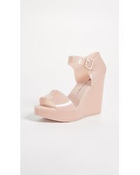 Melissa - Pink Mar Wedge Sandals - Lyst