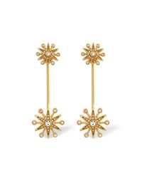 Rachel Zoe - Metallic Clea Crystal Pavé Starburst Drop Earrings - Lyst
