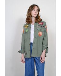 MadeWorn - Green The Grateful Dead Jacket Army Jacket - Lyst