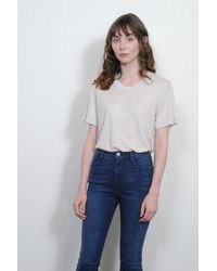 Raquel Allegra - Men's Tee In Dirty White - Lyst