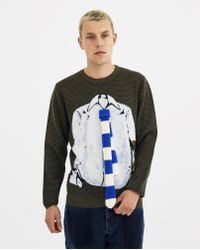 J.W. Anderson - Multicolor Trompe Loeil Shirt And Tie Sweater for Men - Lyst