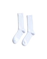 Anonymous Ism Brilliant Crew Sock White Men's Stockings In White for men
