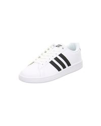 lyst adidas cloudfoam vantaggio scarpe da uomo (formatori) in bianco lyst adidas cloudfoam vantaggio scarpe da uomo (formatori) in bianco