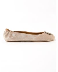 Tory Burch - Natural Minnie Ballet Shoe - Lyst