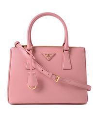 Prada - Pink Galleria Handbag Saffiano Lux - Lyst