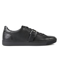 Dolce & Gabbana - Black Buckled Low Sneakers for Men - Lyst