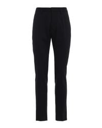 DSquared² Black Hockney Stretch Flanel Pants for men