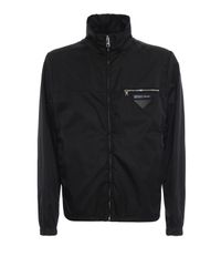 Prada - Black Blouson Gabardine Nylon for Men - Lyst
