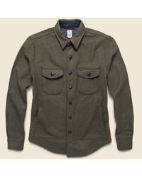 Kato - Anvil Melton Shirt Jacket - Green for Men - Lyst