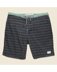 Katin - Hatch Stripe Boardshort - Black Wash for Men - Lyst