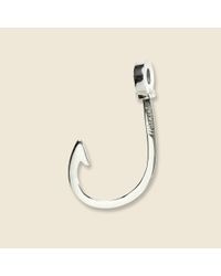Miansai Natural Fish Hook Keychain - Sterling for men