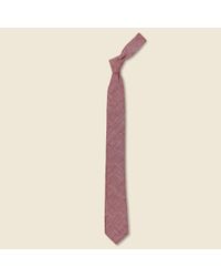 The Hill-side - Pink Selvedge Chambray Pointed Tie - Plum Violet for Men - Lyst