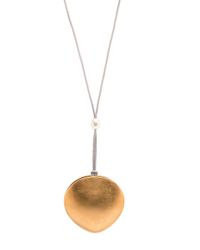 Ted Muehling - Metallic Gold Clam Pendant Necklace - Lyst