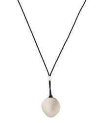 Ted Muehling - Metallic Small Silver Clam Pendant Necklace - Lyst