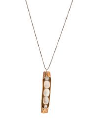 Julie Cohn - Metallic Cocoon Pendant Necklace - Lyst