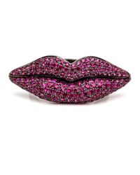 Wendy Yue - Red Sapphire Lips Ring - Lyst