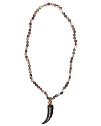 Nest - Multicolor Agate Mix Beaded Long Pendant Necklace - Lyst