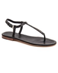 Katharine Page - Jet Black Devon Sandal - Lyst