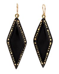 Ashley Pittman - Black Kaimu Dark Horn Earrings - Lyst
