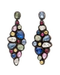 Yossi Harari - Blue Sapphire Cascade Chandelier Earrings - Lyst