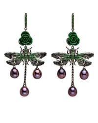 Wendy Yue - Multicolor Dragon Fly Dip Earrings - Lyst