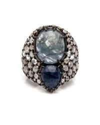 Loree Rodkin - Multicolor Pear Shaped Sapphire And Diamond Ring - Lyst