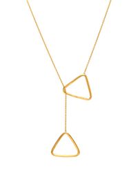 Yossi Harari - Multicolor Geometric Triangle Lariat Necklace - Lyst