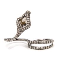 Loree Rodkin - Metallic Coiled Snake Knuckle Ring - Lyst