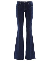 Victoria, Victoria Beckham | Blue Flared Denim Jeans | Lyst