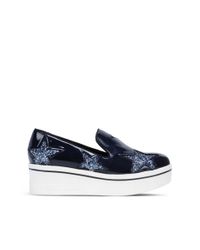 Stella McCartney - Brown Blue Binx Star Loafers - Lyst