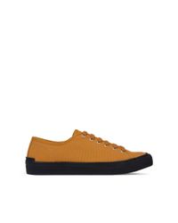 Stella McCartney - Yellow Sunflower Canvas Sneakers for Men - Lyst