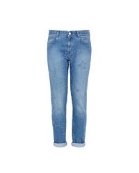 Stella McCartney - Blue Fringed Stars Boyfriend Jeans - Lyst