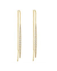 Melinda Maria - Metallic Kate Thread Earrings - Lyst
