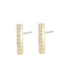 Elizabeth and James - Metallic Edo Bar Earrings - Lyst