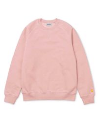 Carhartt - Pink Wip Chase Sweatshirt for Men - Lyst