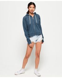 Superdry Blue Ivy Broidery Zip Hoodie