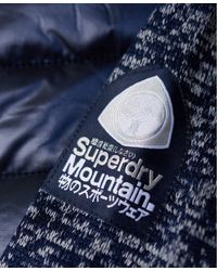Superdry Blue Sd Storm Hybrid Zip Hoodie