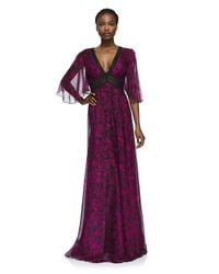 Tadashi Shoji Purple Raelynn Gown